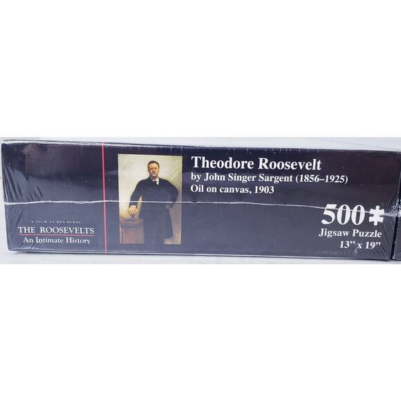 NIB PBS The Roosevelts Theodore Roosevelt & Franklin D. Roosevelt Puzzles 500pc. - Picture 3 of 7
